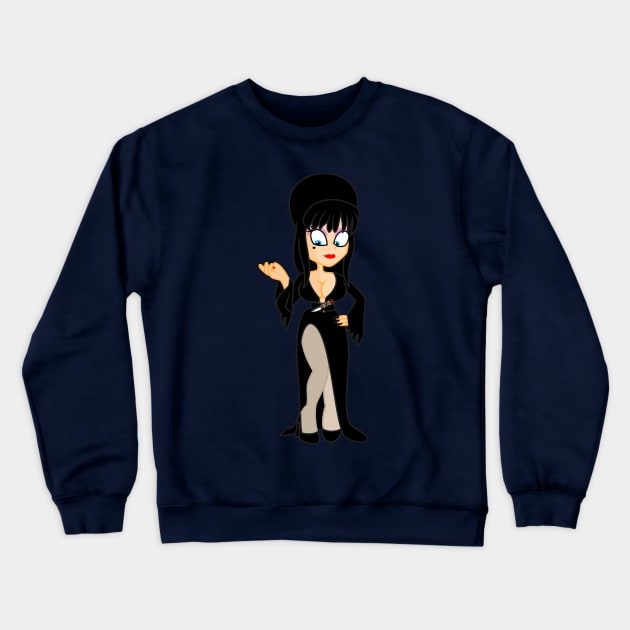 Elvira Crewneck Sweatshirt by coleenfielding@yahoo.com